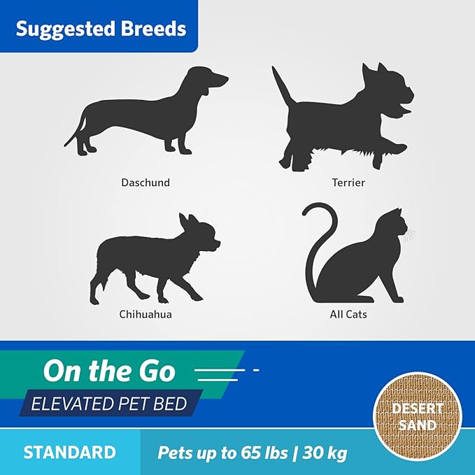 COOLAROO On the Go Cooling Elevated Dog Bed