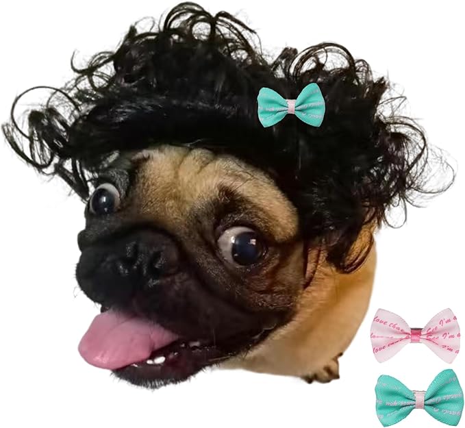 Funny Dog Wig Pet Costumes
