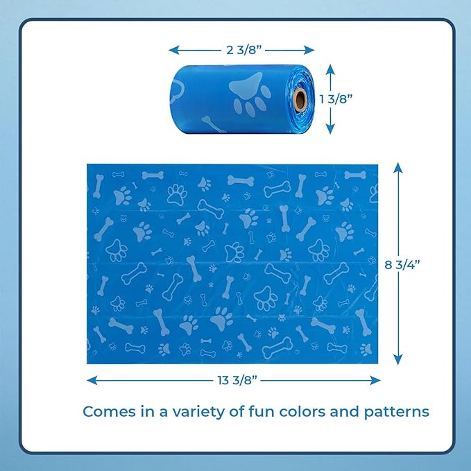 Best Pet Supplies Dog Poop Bags (150 Bags) for Waste Refuse Cleanup