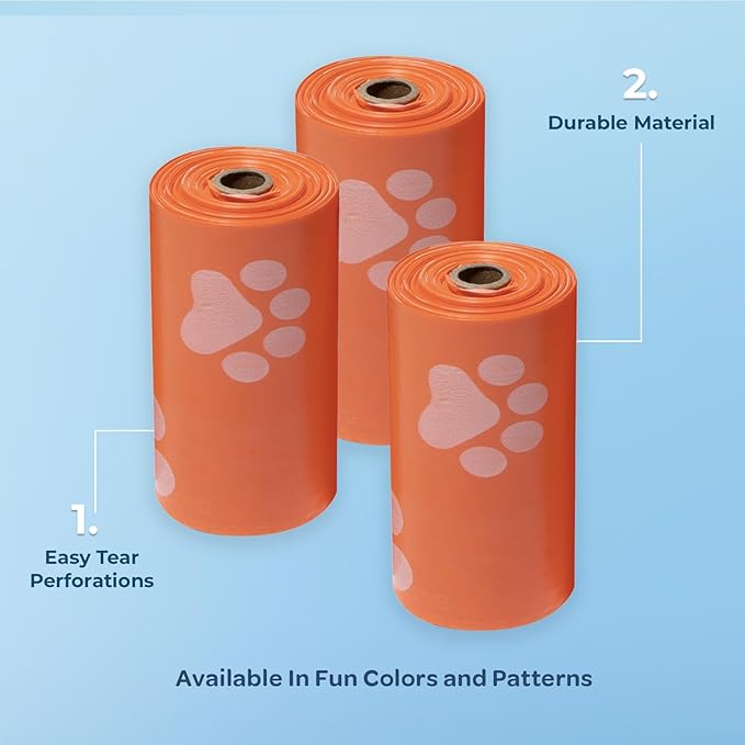 Best Pet Supplies Dog Poop Bags (240 Bags) for Waste Refuse Cleanup