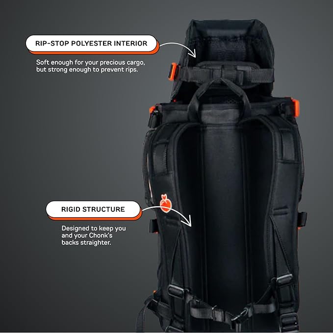 The Maxine One Dog Backpack Carrier by LITTLE CHONK 35 lbs