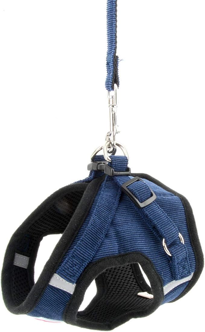 Zunea Small Dog Harness and Leash Set No
