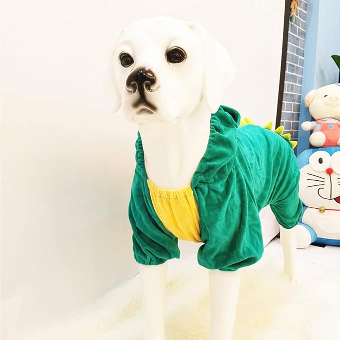 NACOCO Dog Dinosaur Design Costume Green Pet Clothes for Medium & Large Dog (Green