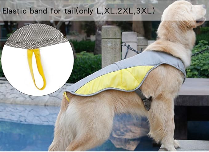 Dog Cooling Vest Harness Outdoor Puppy Cooler Jacket Reflective Safety Sun-proof Pet Hunting Coat 29.2"-35.4"))