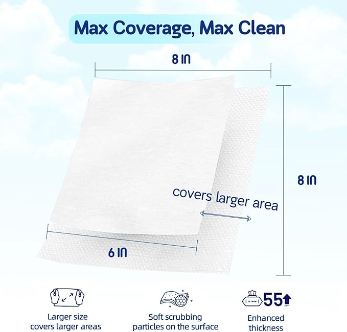 Dog Cleaning Wipes for Paws 8'' x 8'' Hypoallergenic 400 Count