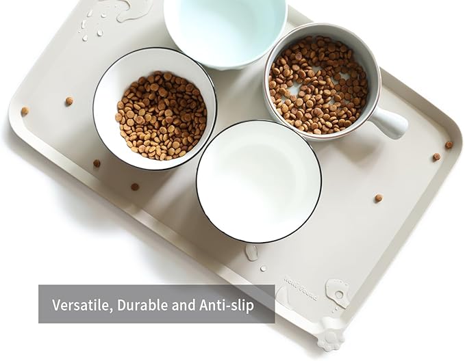 Hoki Found L Silicone Pet Food Mats Tray