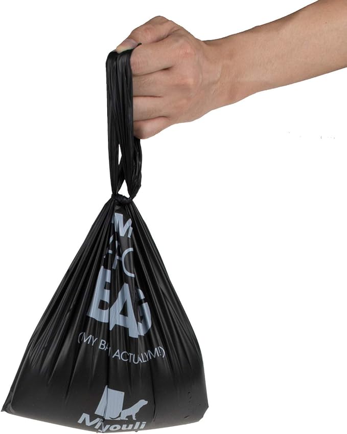 300 Counts Extra Thick Black Biodegradable Pet Poop