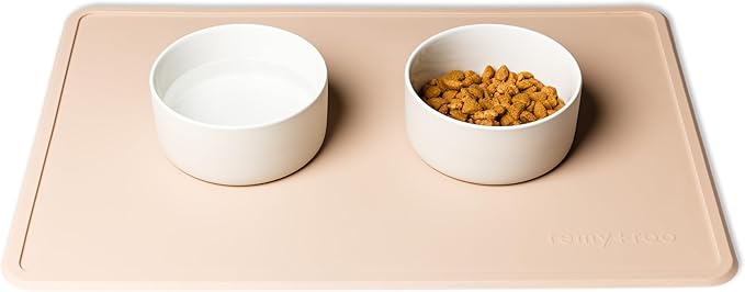 Remy+Roo Sand Silicone Dog Food Mat for Pet Bowls Waterproof-100% |