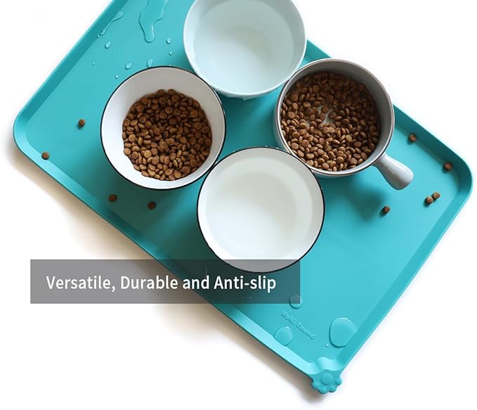 Hoki Found L Silicone Pet Food Mats Tray
