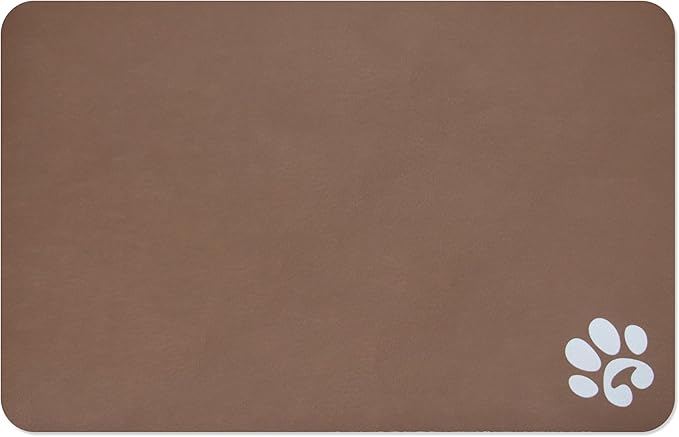 YCT Pet Cat Food Mats for Dog Food Mat Logo,24 x 16.9 inches,