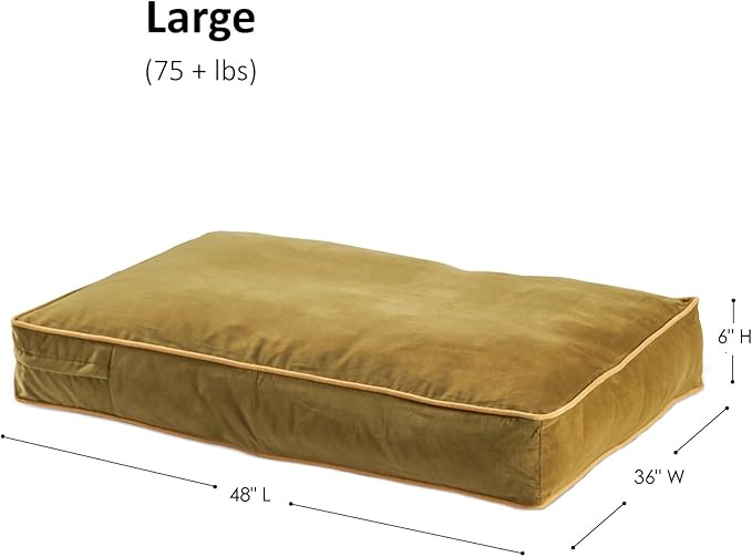 Buster Reversible Rectangle Pillow Style Dog Bed (48 x 36 in.)