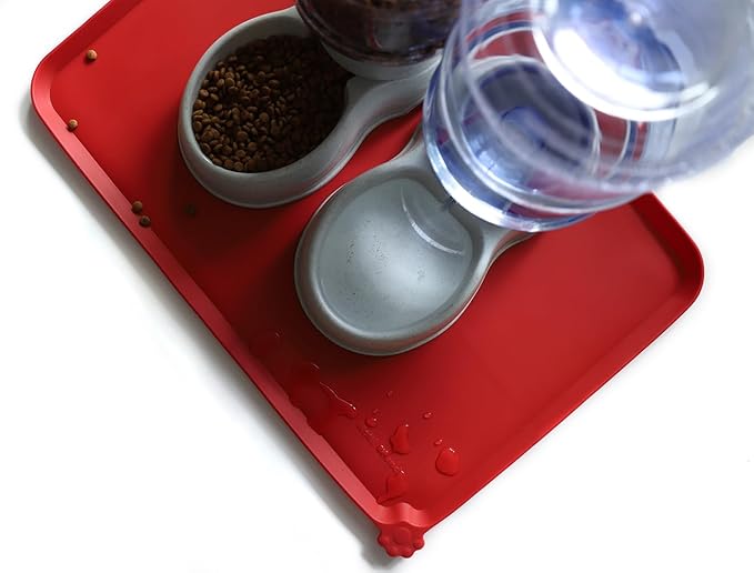 Hoki Found Large Silicone Pet Food Mats Tray