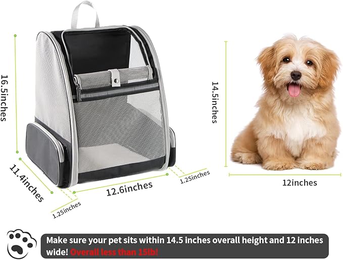 Texsens Innovative Traveler Bubble Backpack Pet Carriers