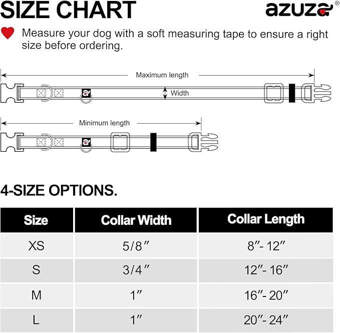 azuza Reflective Dog Collar