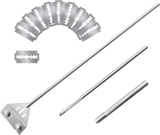 Kirecoo Algae Scraper for Glass Aquariums 25.6" Fish 10 Blades,