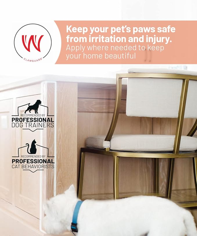 CLAWGUARD Protection Tape 20-Pack Surface Protectors from Dog and Cat Scratch