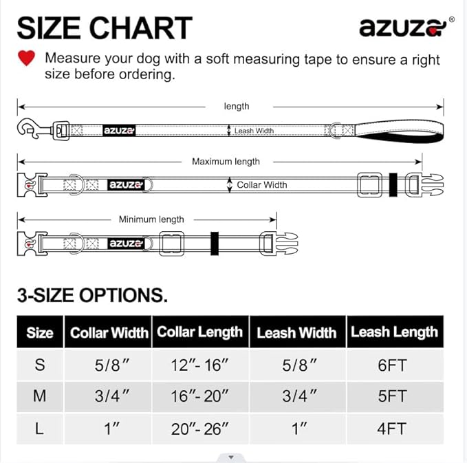 azuza Reflective Dog Collar