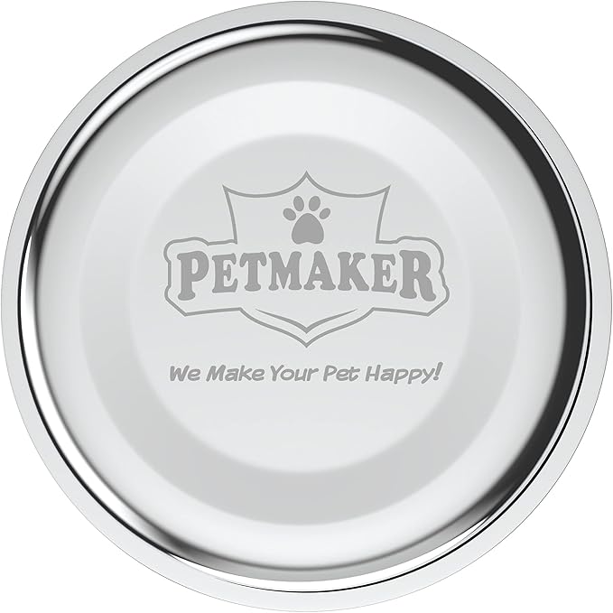 PETMAKER Stainless-Steel Hanging Pet Bowls for Dogs & Cats-Cage 2, 48oz