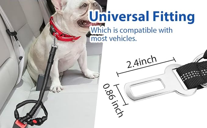 YAOHDAO Dog Seat Belt Harness for Car 360° Swivel