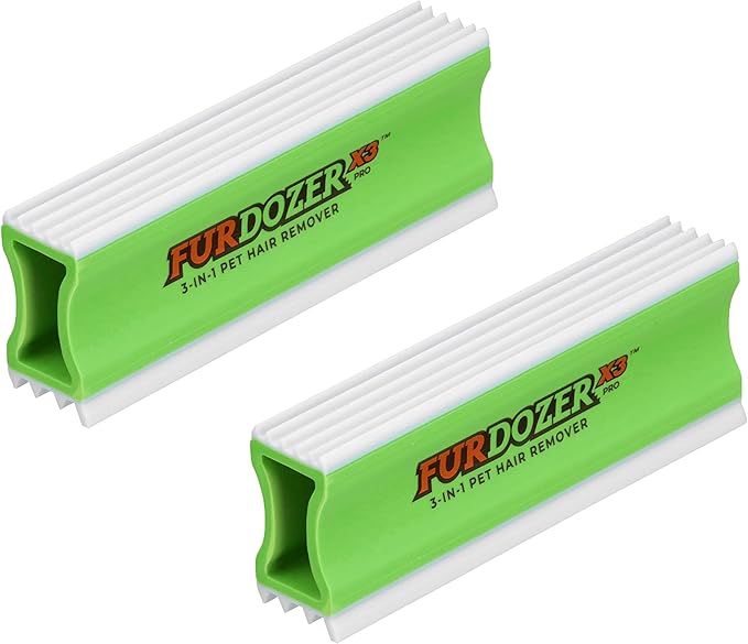 FurDozer X3 PRO Pet Hair Remover & Auto Detailing Tool 5" (2-Pack)