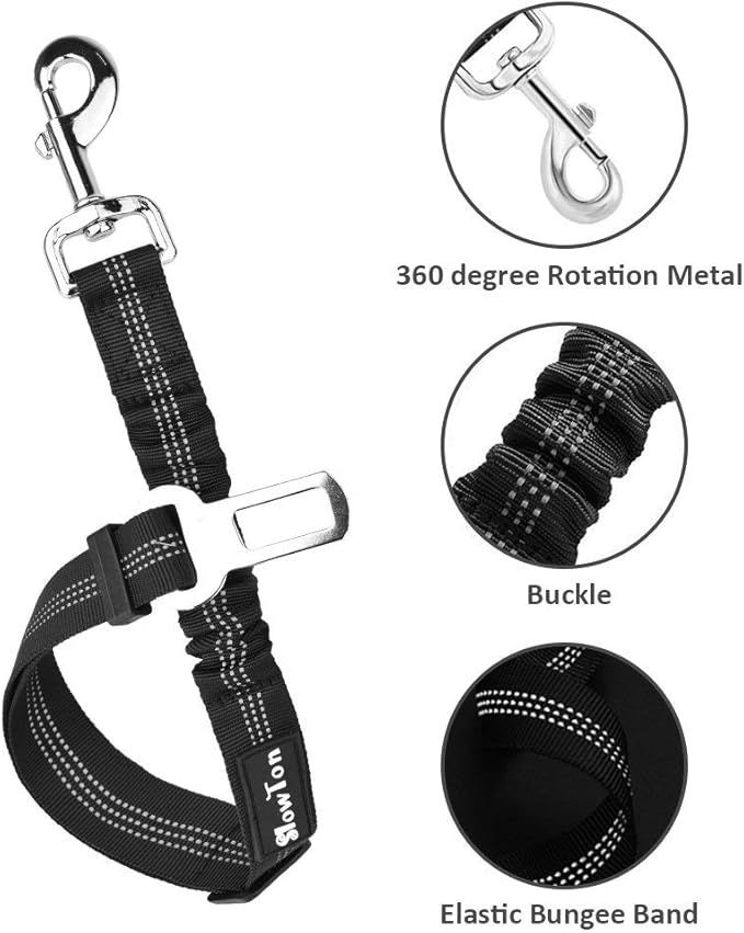 SlowTon Dog Seat Belt Harness for Car