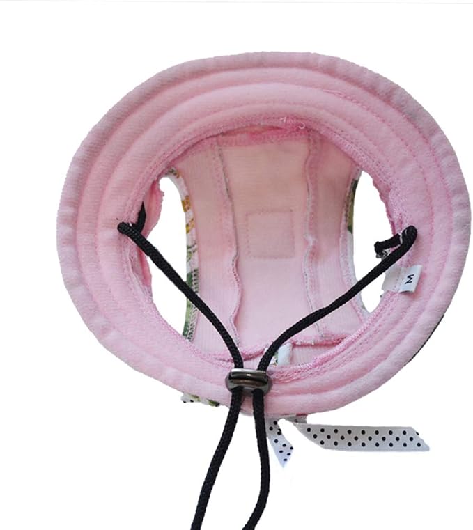 Leconpet Princess Pet Hat Dog Caps Hats with Neck Strap Adjustable Comfortable Ear Holes for Small Medium and Large Dogs in Ourdoor Sun Protection (L