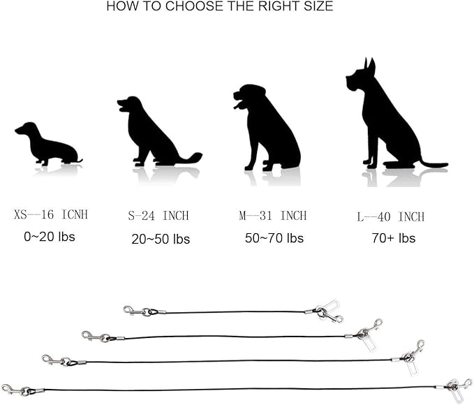 No-Chew Dog Seat Belt Latch(16 inch)