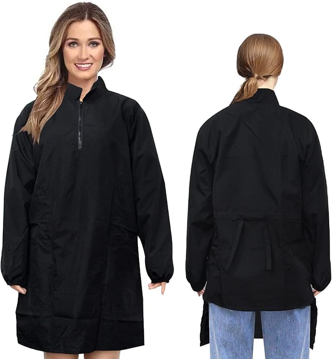 Gliitatu Dog Grooming Smock Barber Jackets for Women (2XL)