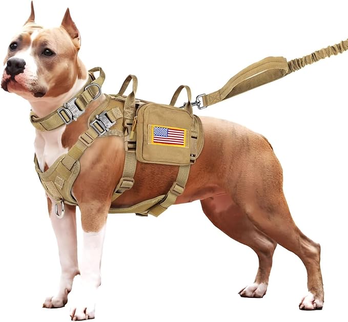 Forestpaw Tactical Dog Harness for Large Dogs