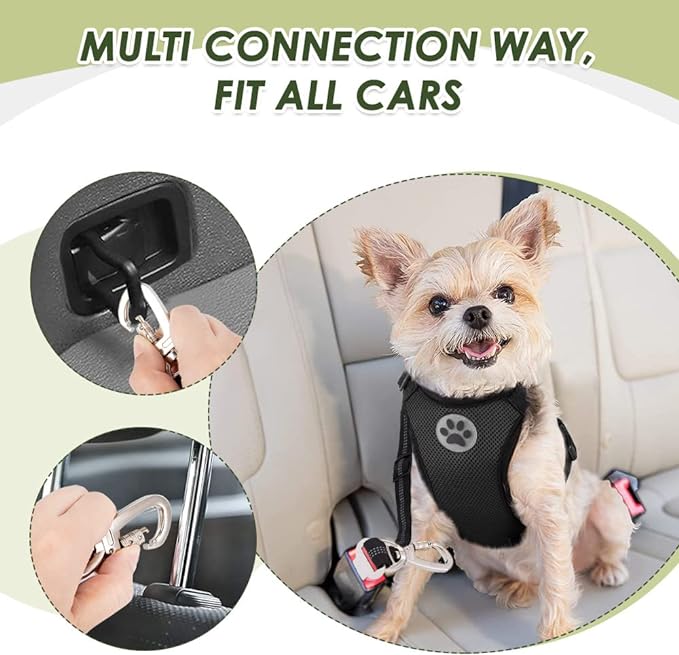 SlowTon Dog Seatbelt 2 Pack