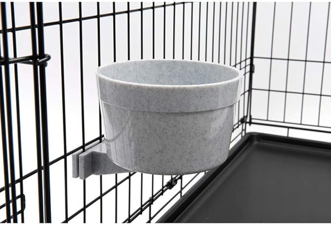 Lixit Quick Lock Removable Dog Kennel Bowls for Wire and Soft Sided Crates (40oz Wire Crate