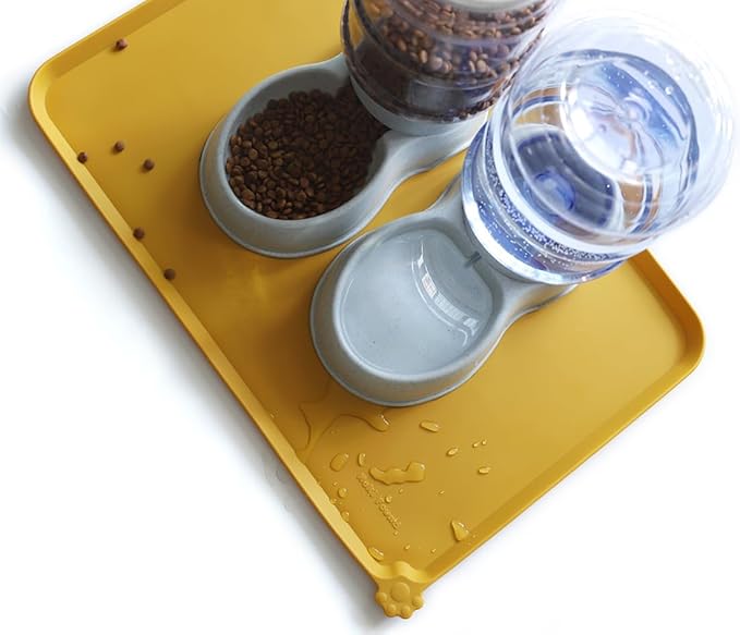 Hoki Found Large Silicone Pet Food Mats Tray