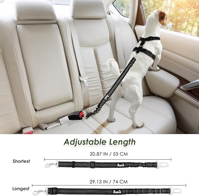 SlowTon Dog Seat Belt Harness for Car