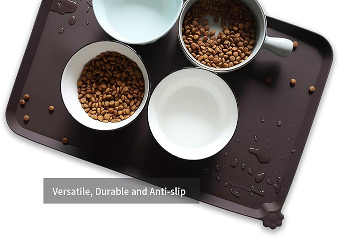 Hoki Found L Silicone Pet Food Mats Tray