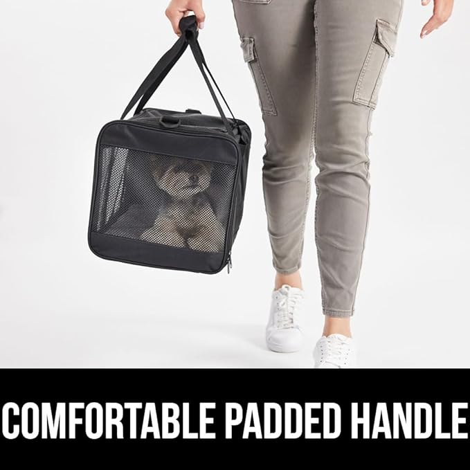 Gorilla Grip Airline Travel Cat Carrier Bag Up to 15 Lbs