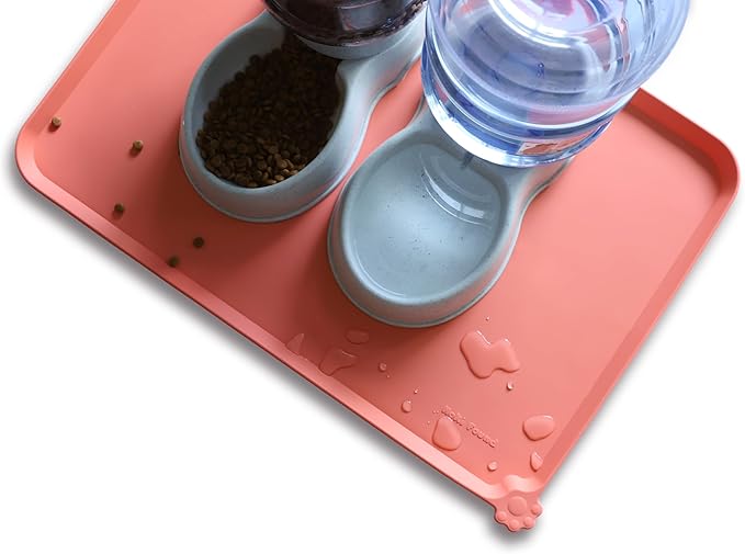 Hoki Found Large Silicone Pet Food Mats Tray