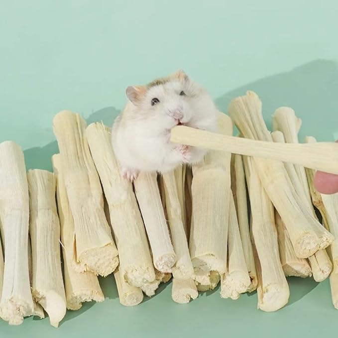 300g Snacks Sweet Bamboo Chew Toy for Rabbits Chew Sticks for Hamster Chinchilla Guinea Pig