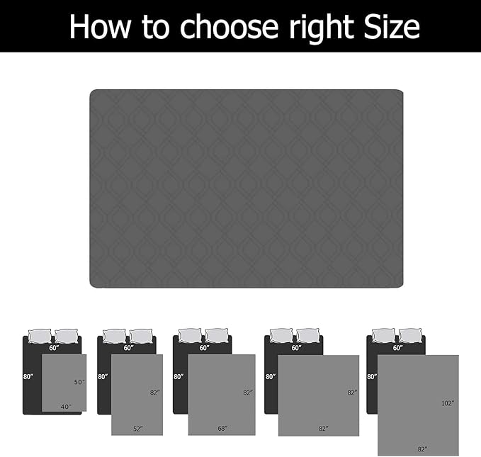 SUNNYTEX Waterproof & Reversible Dog Bed Cover Pet Blanket Sofa 30x70 Inch 1)