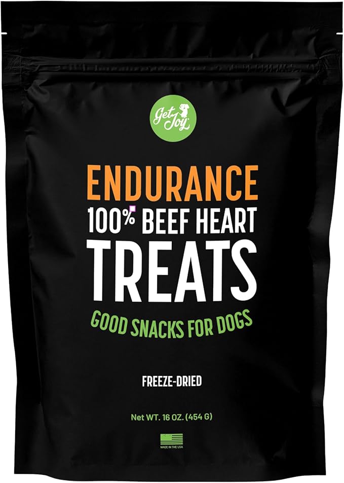 Get Joy Freeze Dried Superfood 100% Beef Heart Dog Treats 16 Ounce