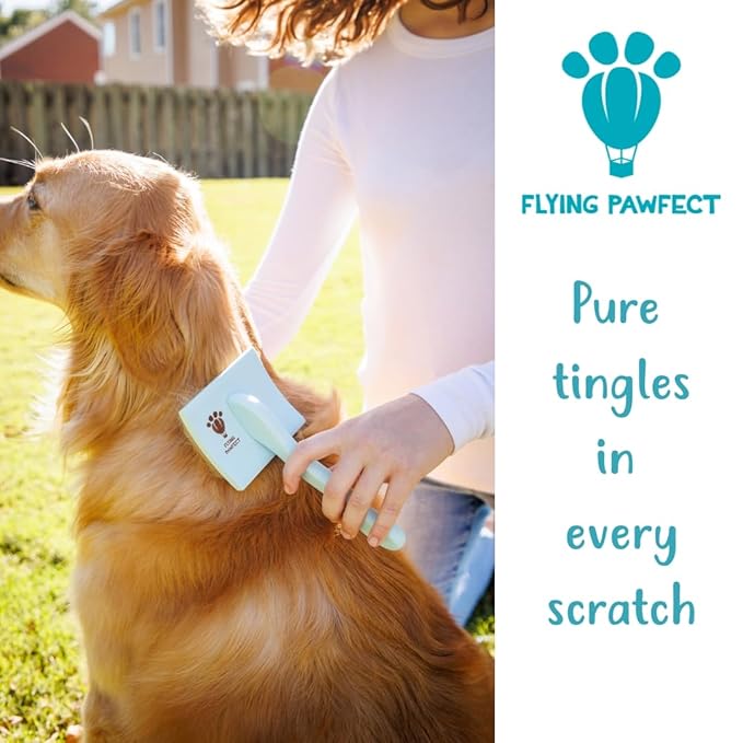 Pet Slicker Brush With Soft Massage Grooming Stainless Steel Pins