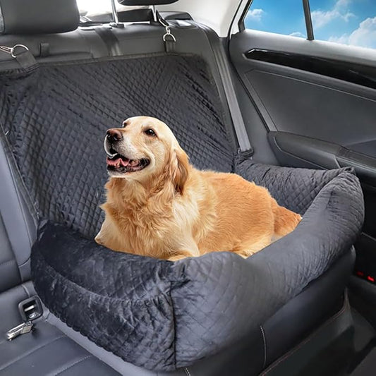 Dog Car Seat Bed for Medium Dogs or 2 Small Dogs