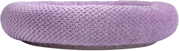 WONDER MIRACLE Fuzzy Deluxe Pet Beds (24" x 24", Lavender)