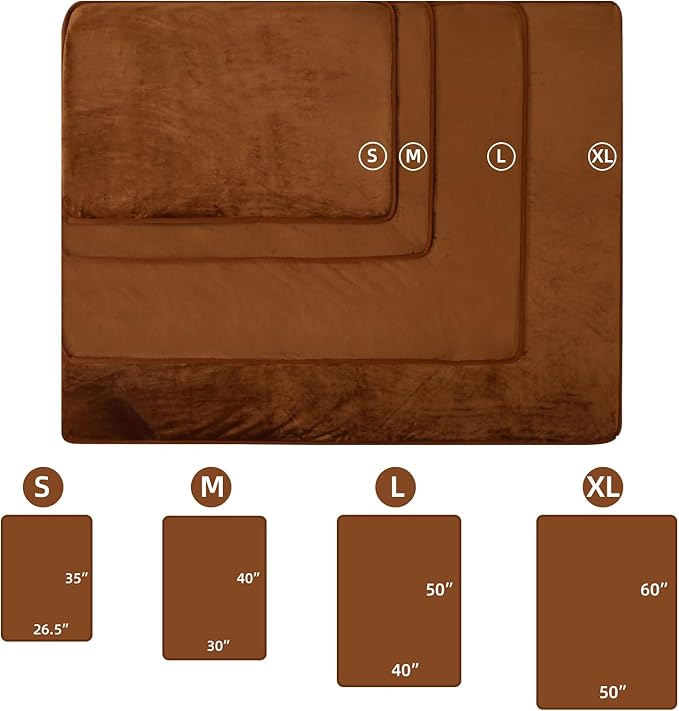 DaysU Waterproof Dog Blanket for Small Dogs 40"x50" Brown