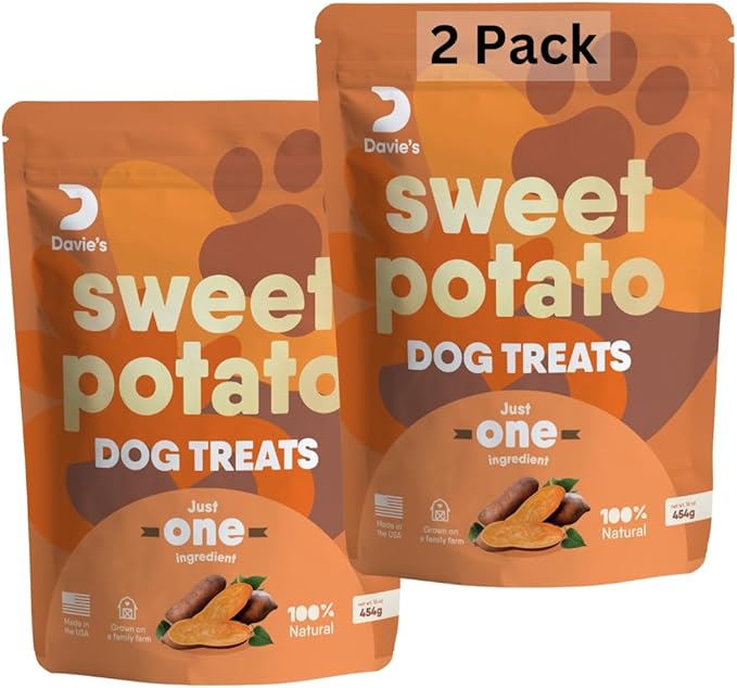 Davie's Sweet Potato Dog Treats 2 Pound
