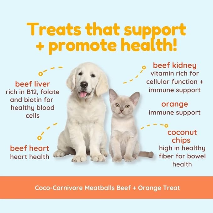 CocoTherapy 3 Pack of Coco-Canivore Meatballs Dog Treats