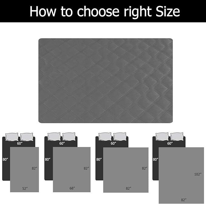 SUNNYTEX Waterproof & Reversible Dog Bed Cover Sofa Pets,(82 * 82“)