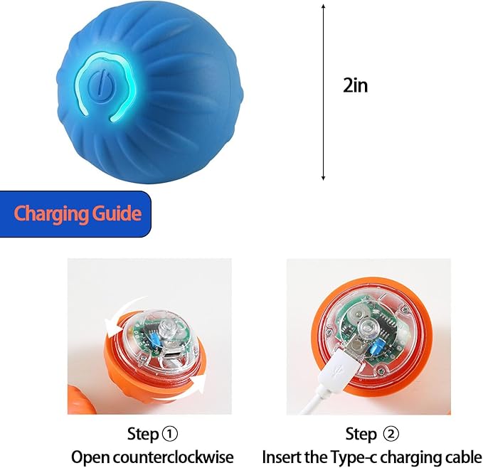 Trumoon Automatic Bouncing Ball Toy for Dog and Cat