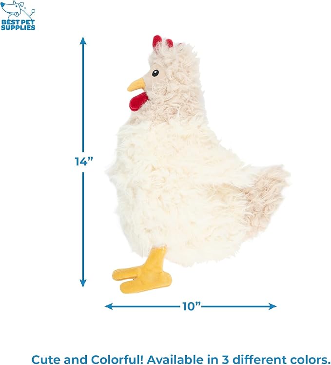 Best Pet Supplies Chicken Crinkle Plush Dog Toys for Interactive Play
