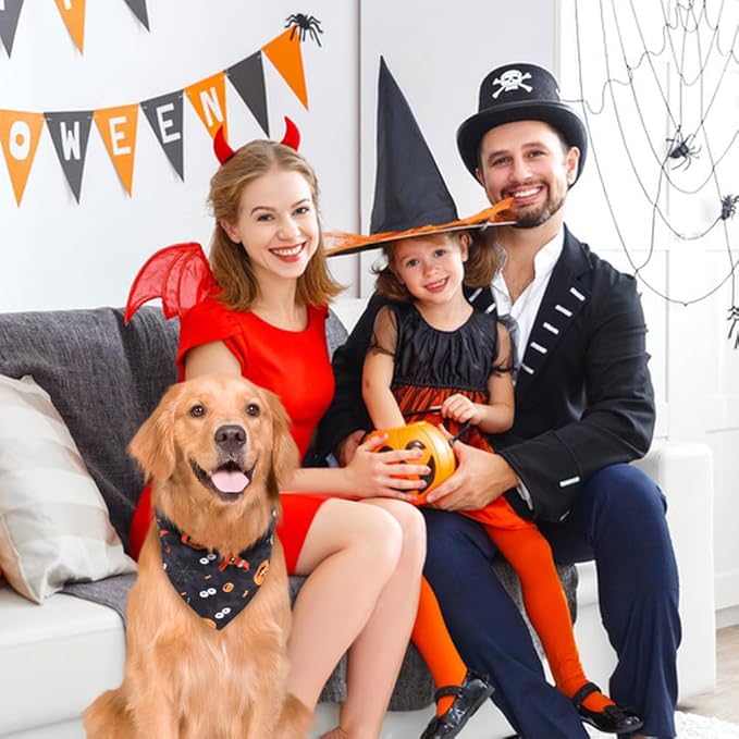 Vivifying Halloween Dog Bandanas 2 Pack