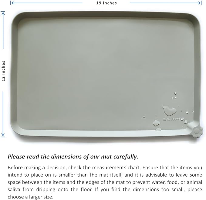 Hoki Found Silicone Pet Food Mats Tray